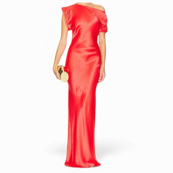 NEW AMANDA UPRICHARD Elroy Silk Maxi Dress